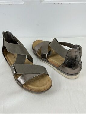 Pewter Gladiator Sandals Size 9
